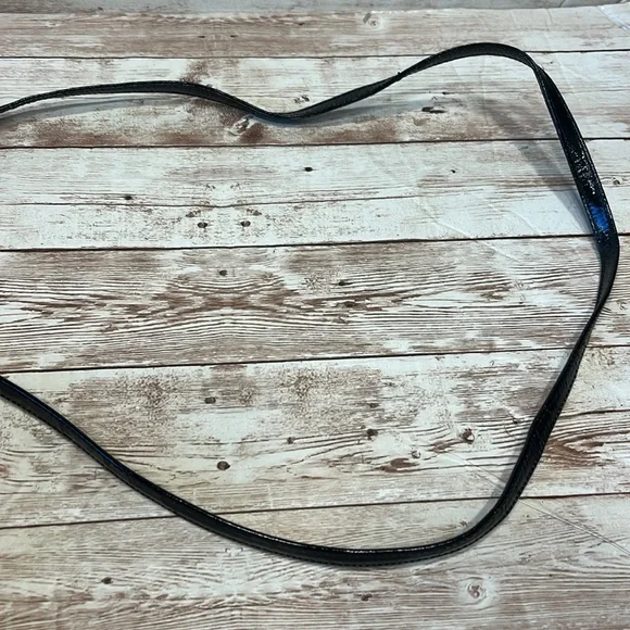 Ferragamo Salvatore Ferragamo Black Patent Leather Mini Shoulder Bag Clutch - Picture 16 of 16